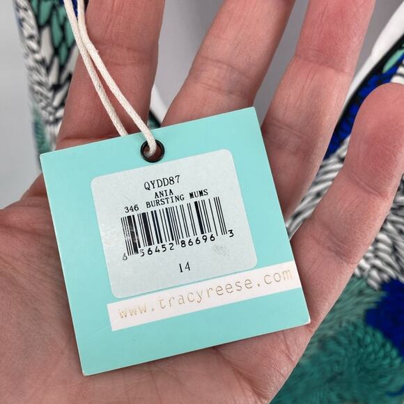 Plenty Dresses Tracy Reese Ania Bursting Mums Fit Flare Dress Size 14 New - Picture 9 of 16